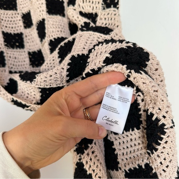 Cleobella Danika Crochet Dress Checkered Black/White Size XS - Picture 8 of 10